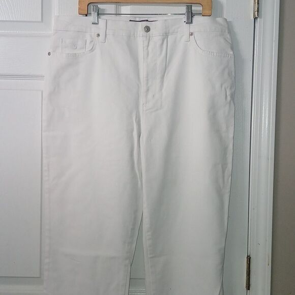 Glory Vanderbilt Amanda classic rise white original slimming jeans Sz 18L NWT - Picture 3 of 12
